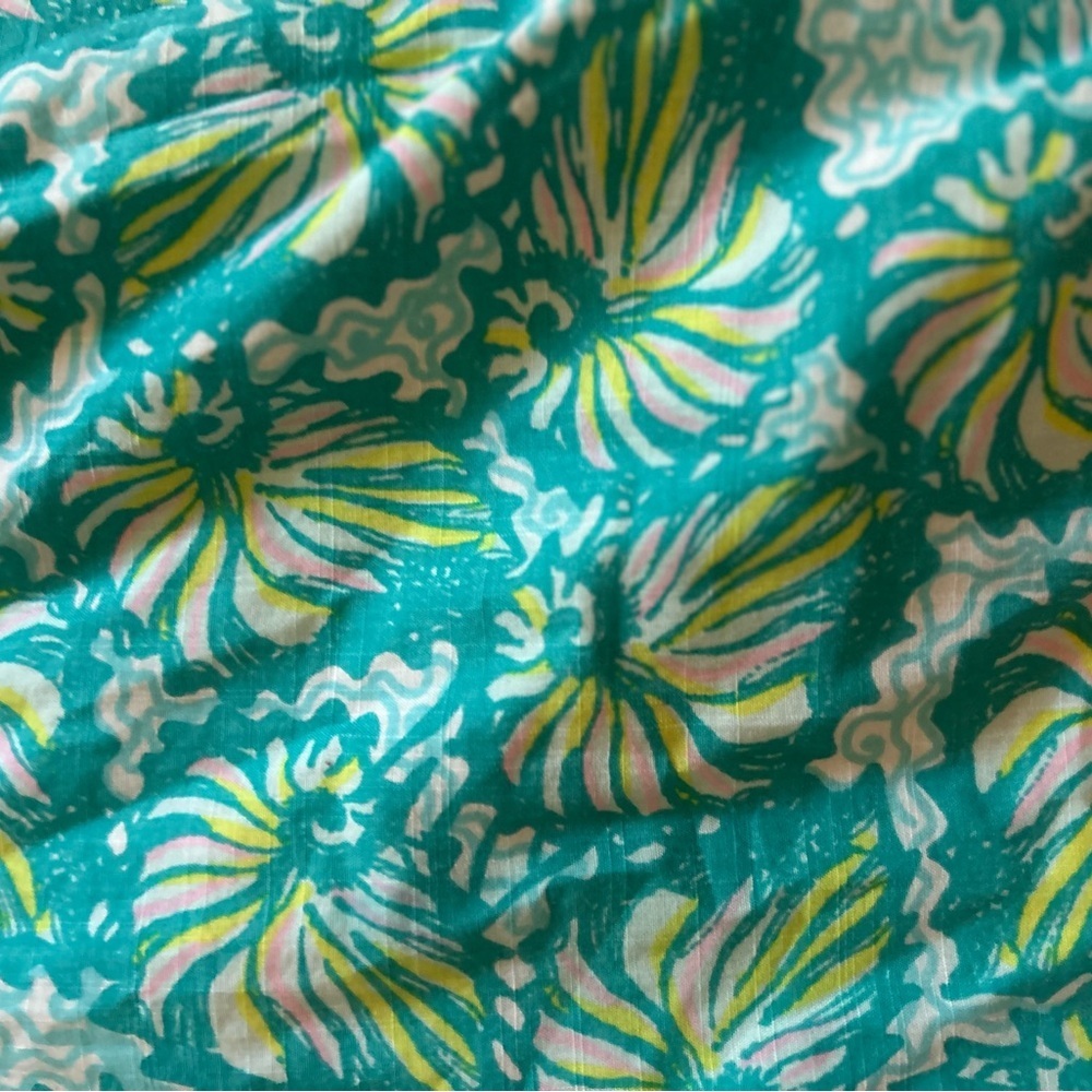 Lilly Pulitzer Blue and Green Floral Mini Dress - Picture 2 of 8